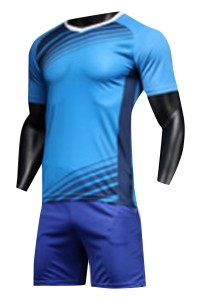 SKWTV041 custom-made football training team shirt short-sleeved suit